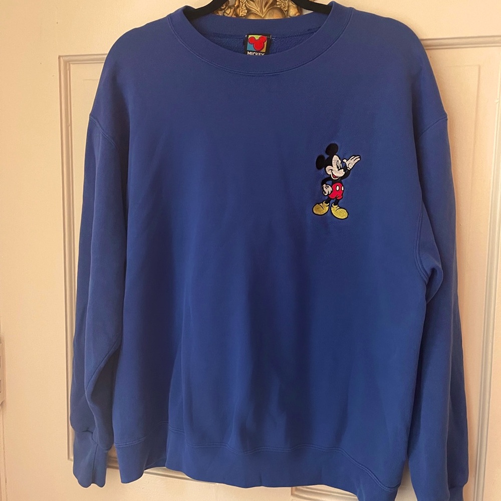 90’s Mickey Mouse blue sweatshirt